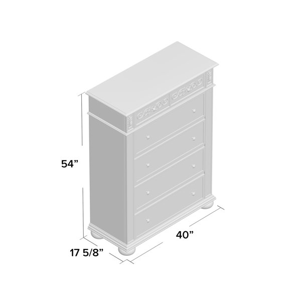 Willa Arlo Interiors Silvis 5 Drawer 40'' W Chest & Reviews Wayfair